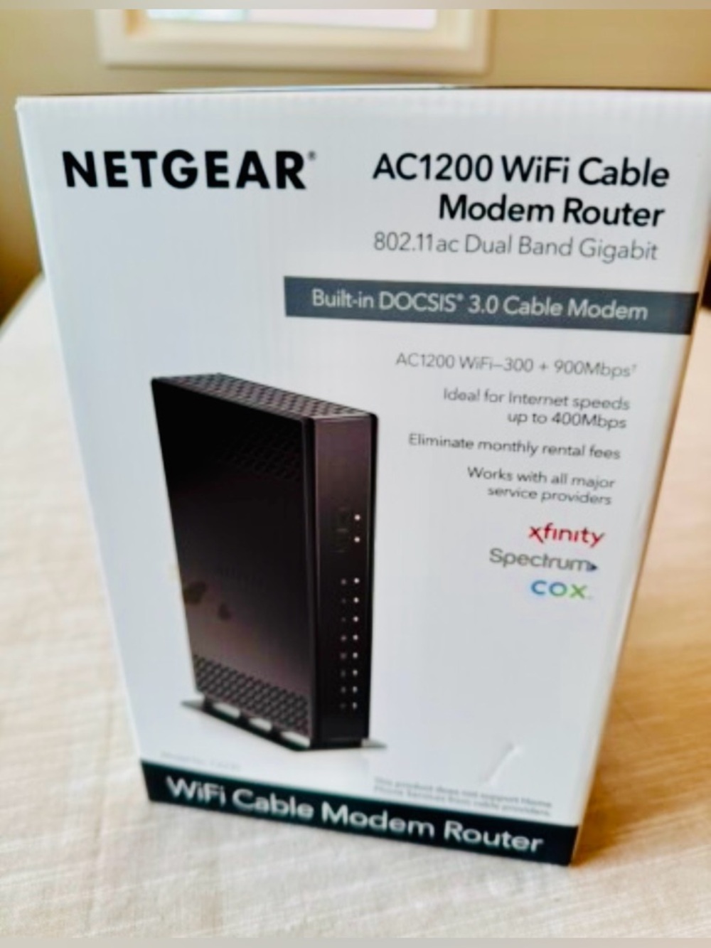 NETGEAR AC1200 WiFi Cable Modem Router